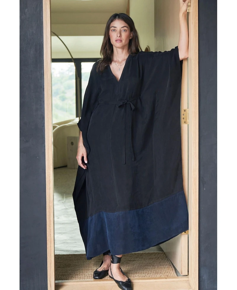 Ocean+Main Women's Colorblock Belted Caftan