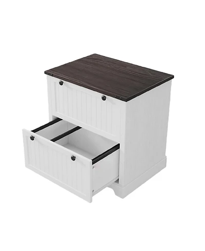 gaomon Farmhouse Lateral File Cabinet with 2 Drawers and Hanging File Storage