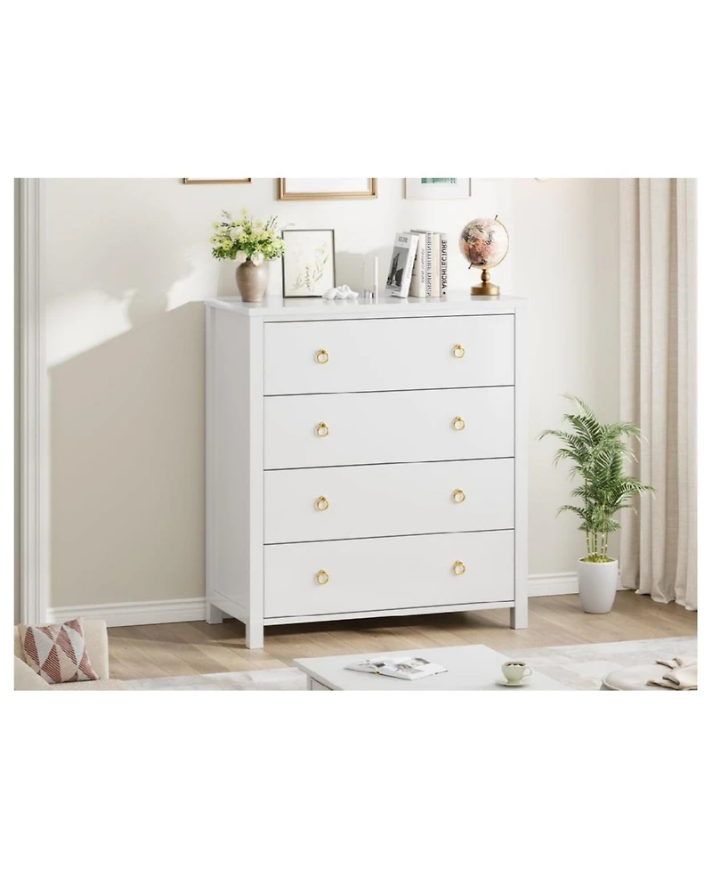 Gaomon Bedroom Dresser with 4 Drawers Clothes Storage Cabinet