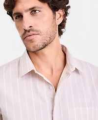 Alfani Men's Tanner Striped Long-Sleeve Shirt, Macy's Exclusive