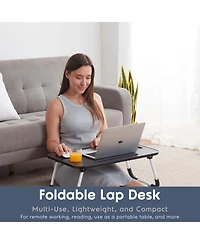 Gnuadz 17" Laptop Bed Tray Adjustable Stand Portable Lap Desk Foldable Reading Table