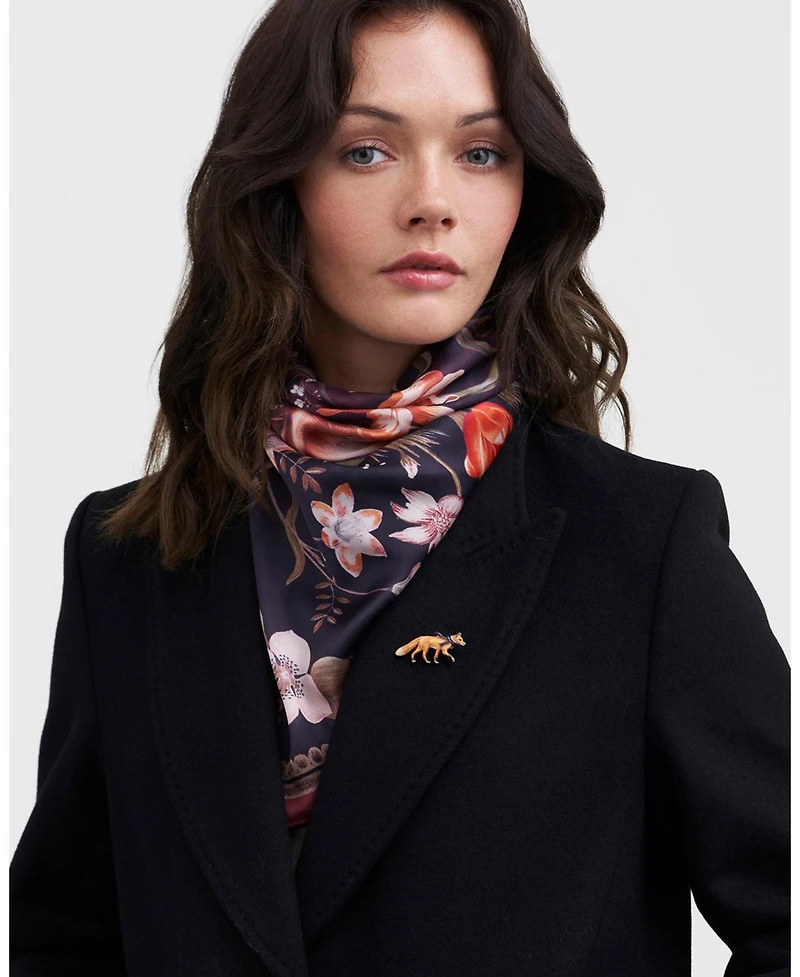 Fable England Cosy Fox Enamel Brooch