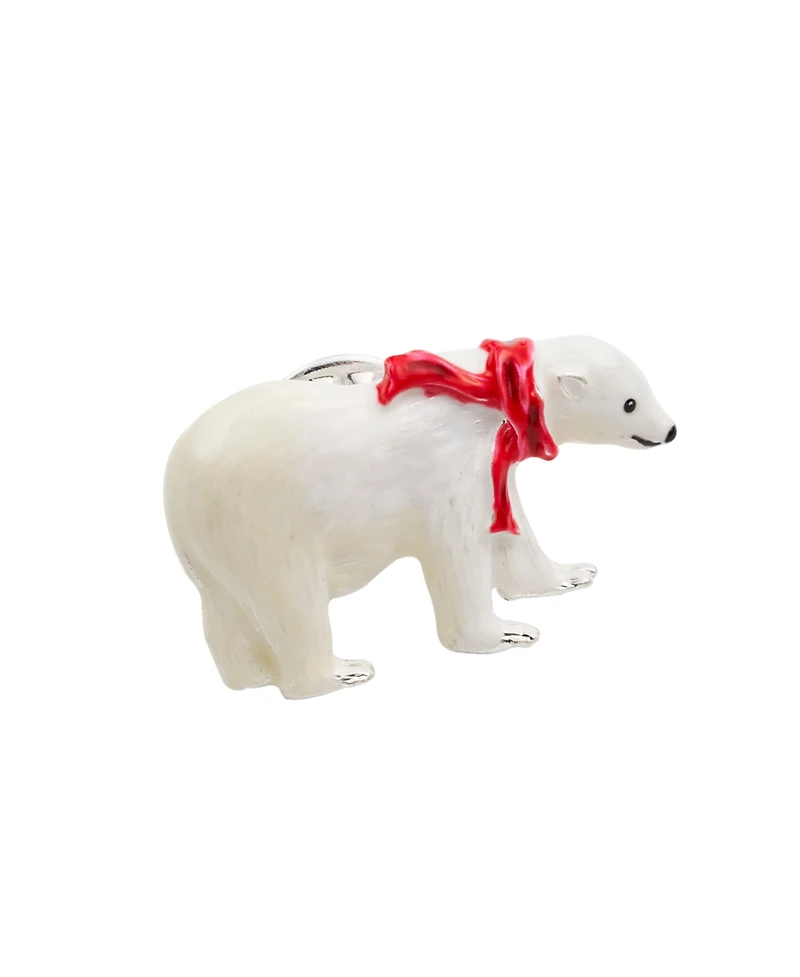 Fable England Cosy Polar Bear Enamel Brooch