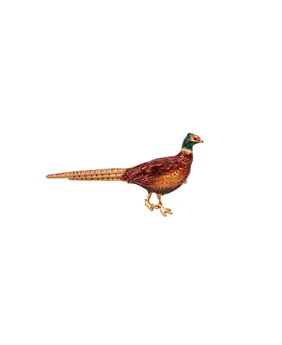 Fable England Pheasant Enamel Brooch