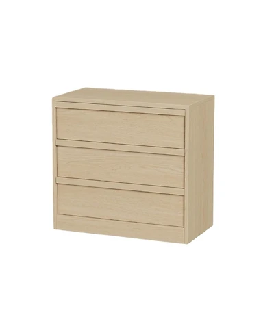 Gaomon 3 Drawer Wood Dresser with Modern Design for Bedroom
