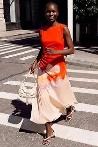 Desigual Women's Two-tone floral dress