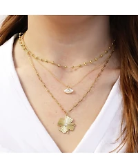 The Lovery Moon Bead Link Necklace 14K Gold-Plated Sterling Silver