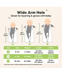 KeaBabies 2-Pack Snooze Baby Sleep Sacks, Cotton Wearable Blanket, Soft Toddler Sleeping Bag