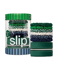 Slip 6-Pc. Pure Silk Skinny Scrunchies and Complimentary Pouch Set