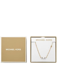 Michael Kors Mixed Cut Stone Necklace