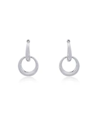 The Lovery Double Round Link Drop Earrings Sterling Silver