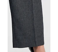 Le Suit Women's Four-Pocket Jacket & Fly-Front Wide-Leg Pants