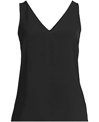 Lands' End Women's Creaseless Vneck Sleeveless Top