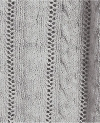 Lands' End Women's Cotton Pointelle Modern Cardigan Sweater