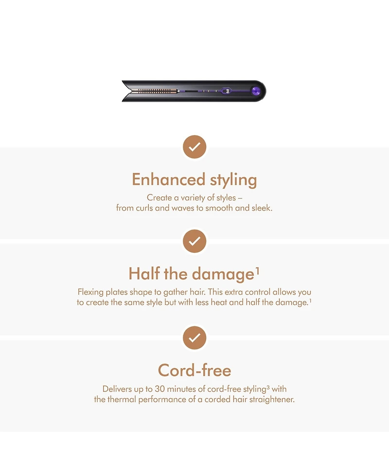 Dyson Corrale straightener Professional | Black/Purple