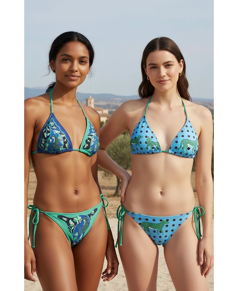 Jessie Zhao New York Women's Verdant Wild Reversible Tie Side Bottom