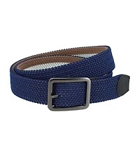 Trafalgar Big & Tall Matias Stripe Reversible Braided Casual Golf Belt