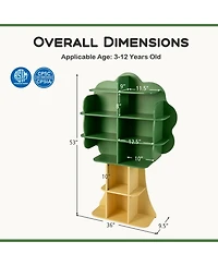 Sugift Kids Bookcase Toy Storage Organizer with Open Shelves