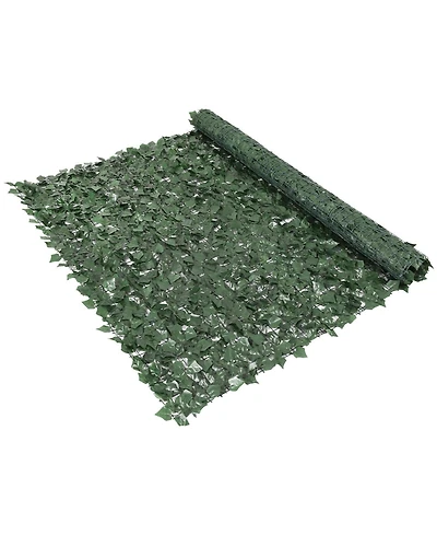Sugift Ivy Privacy Fence, 96 x 72 in, Artificial Green Wall, Faux Hedges for Garden and Patio