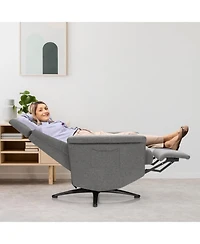 Gouun Swivel Massage Recliner Sofa with Adjustable Headrest