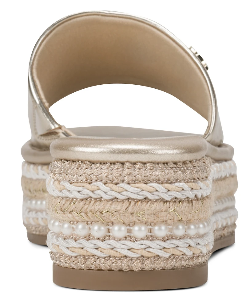 Karl Lagerfeld Paris Women's Keswick Slip-On Platform Sandals