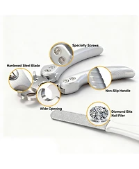 Aronkl Dog Nail Clippers For All Pets Heavy Duty Sharp With File Safe Trimming