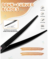 Aronkl Professional Dog Grooming Scissors Set with Nail Clippers Comb for Dogs Cats