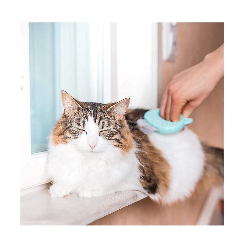 Aronkl Pet Hair Removal Massaging Shell Comb Deshedding Brush Dematting Tool for Cats Dogs Bunnies