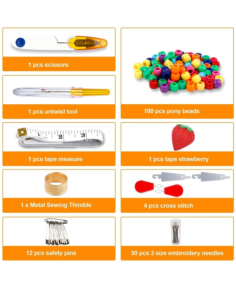 Gnuadz Embroidery Floss Kit 364 Pack 200 Colors Friendship Bracelets Tools String Make