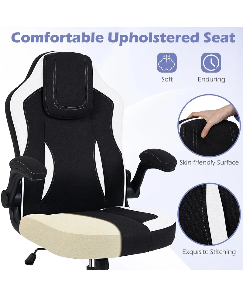 Slickblue Computer Chair Ergonomic 90 Degree Flip Up Armrests