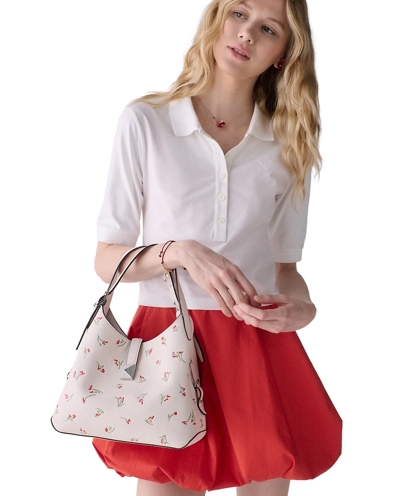 Kate Spade New York Vibrant Buds Small Crossbody Tote Handbag