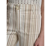 Dkny Jeans Women's High-Rise Wide-Leg Pants