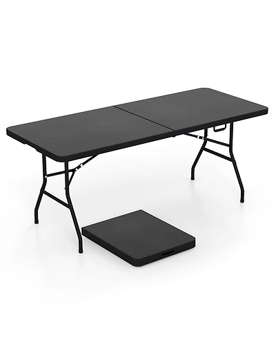 Gouun Portable Folding Hdpe Table with Carrying Handle