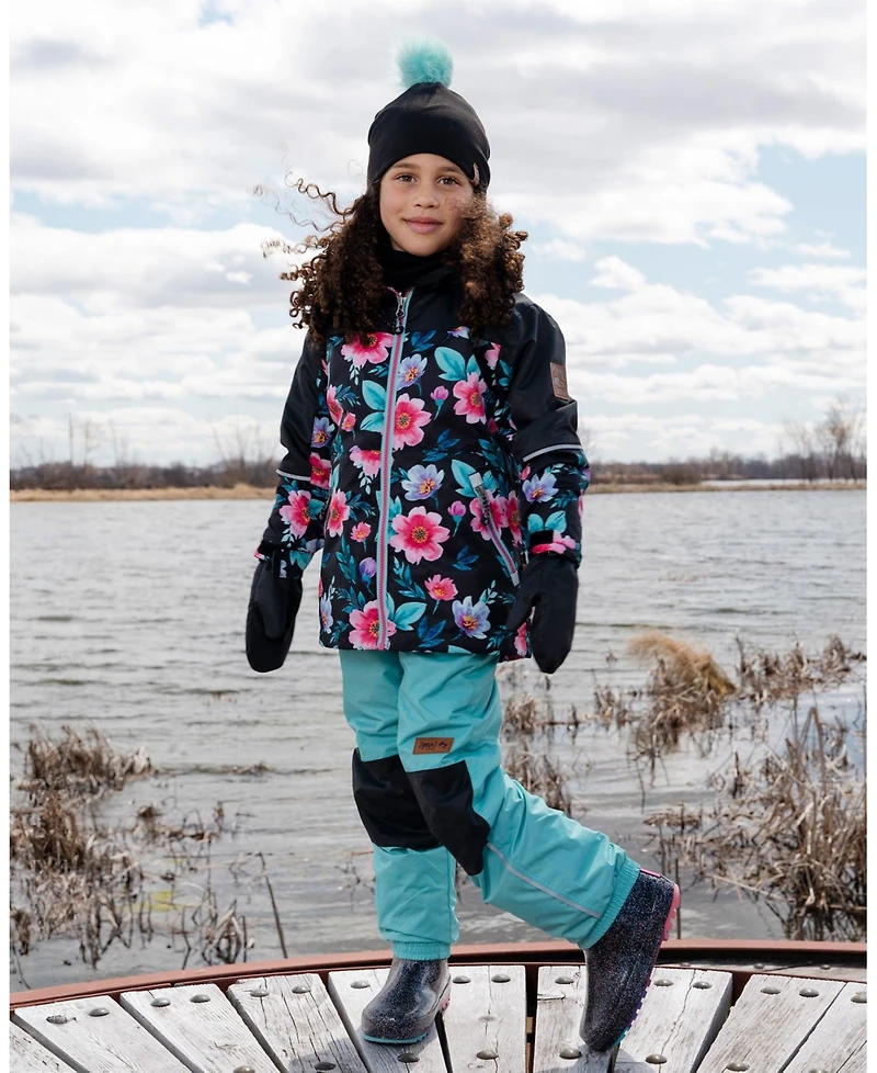 Deux par Deux Little Girls 3-in-1 Two-Piece Mid-Season Outerwear Inner Jacket