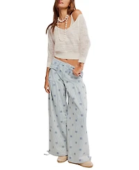 Free People Women's Soft Focus Fine Gauge Pull-On Top