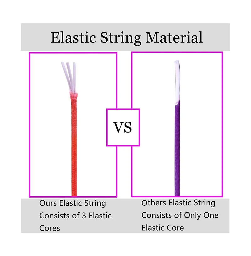 Gnuadz 330 Feet Elastic String Bracelets Necklaces Beading Crafts Cord