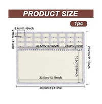 Gnuadz Felt Beading Mat Design Board Alphabetic Scale Beads Tray Craft Supplies 14.4x11