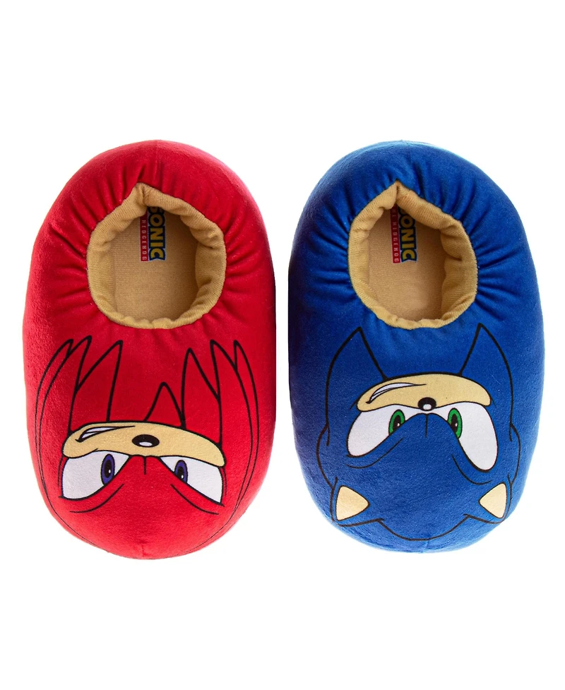 Sonic The Hedgehog Toddler Sega Kids' Slippers Lightweight, Plush, and Warm House Shoes