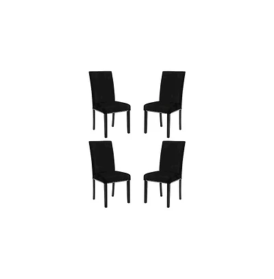 New Classic Furniture Celeste Wood Upholstered Dining Chair (Set of 4)
