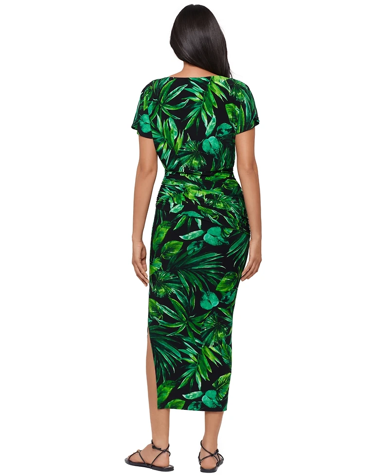 Body by Miraclesuit Women's Verdure Printed Round Neck Dress