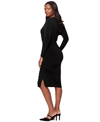 Body by Miraclesuit Women's Off-The-Shoulder Long-Sleeve Dress