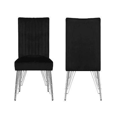 New Classic Furniture Ava Wood Upholstered Dining Chair(Set of 2)