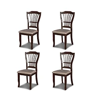 New Classic Furniture Bixby Wood Dining Chair in Espresso (Set of 4)