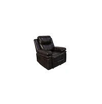 New Classic Furniture Kellen Faux Leather Power Glider Recliner