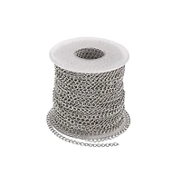 Gnuadz Pandahall Stainless Steel Curb Chains Soldered 4x3x0.6mm Color Plated