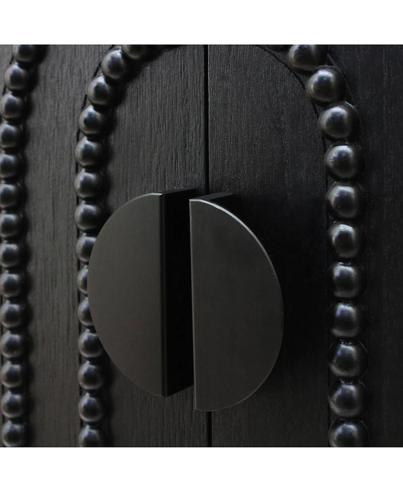 Flynama Modern Wood Storage Cabinet 30in Decorative Door Accent Sideboard For Bedroom Entryway