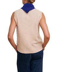 Celtic & Co. Women's Cable Detail Tank Sweaters