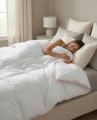 Pillow Gal 400 Thread Count Cotton Sateen 700 Fill Power Down Comforter, King/California King