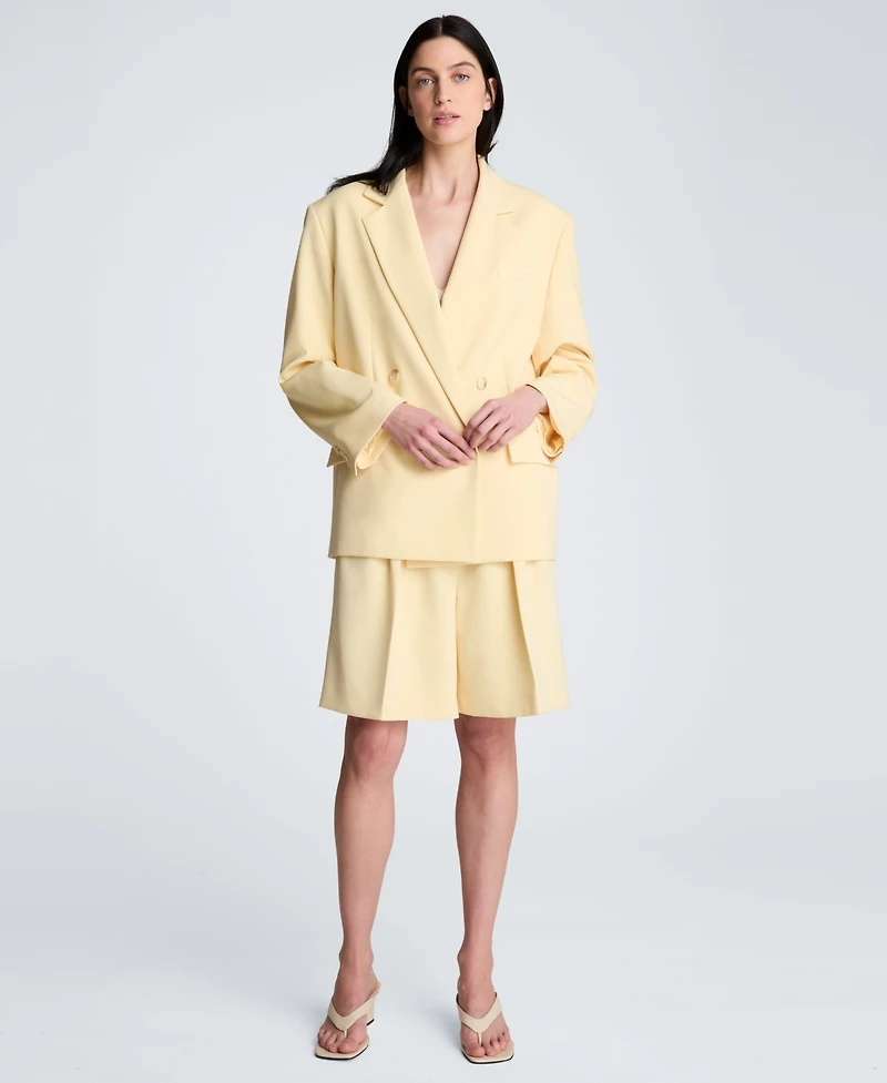 Kenneth Cole Women's High Rise Pleated Shorts