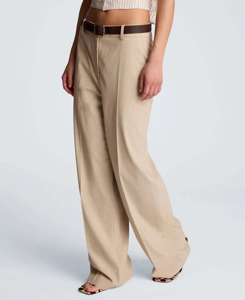 Kenneth Cole Women's High Rise Wide Leg Pants
